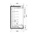 Холодильная горка Грация ВС 28.105GL-2500 (стеклянный фронт)
